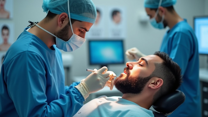 کاشت ریش و سبیل